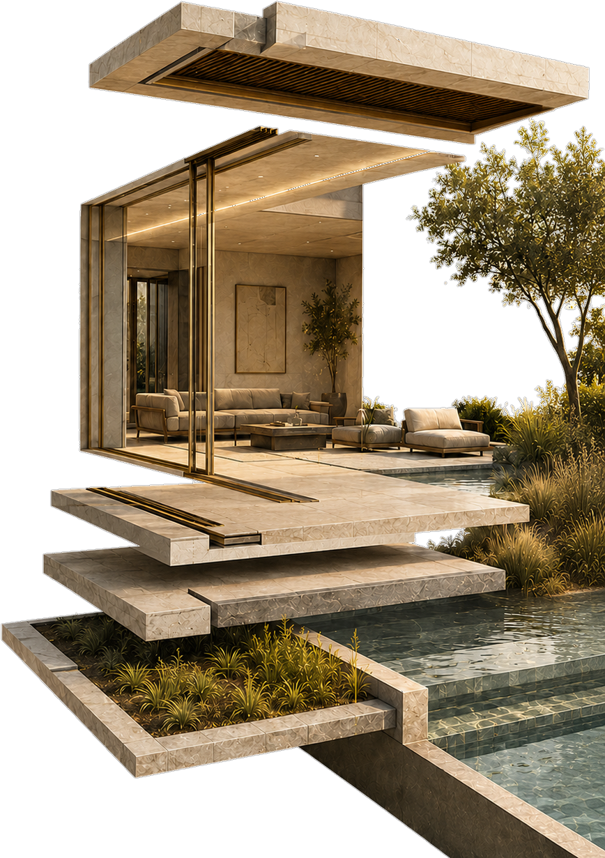 Indoor-outdoor pavilion