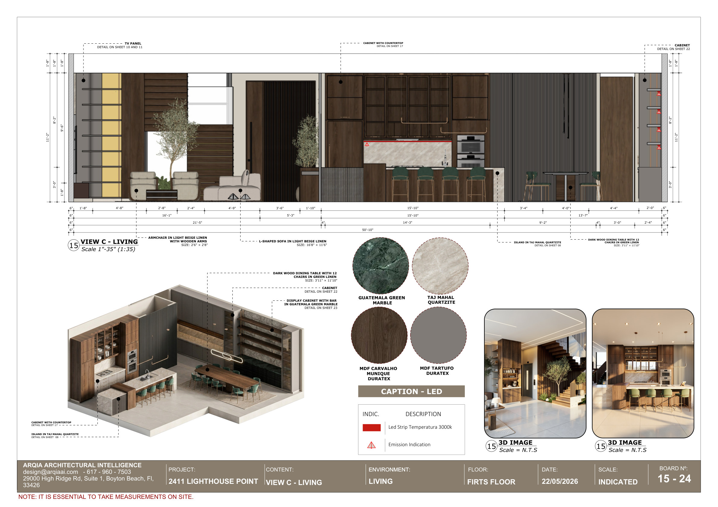 Kitchen & Living — detail board 15